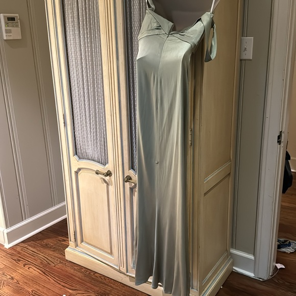 Iconic vintage Calvin Klein corset gown in green size 6 42IT - Picture 7 of 10